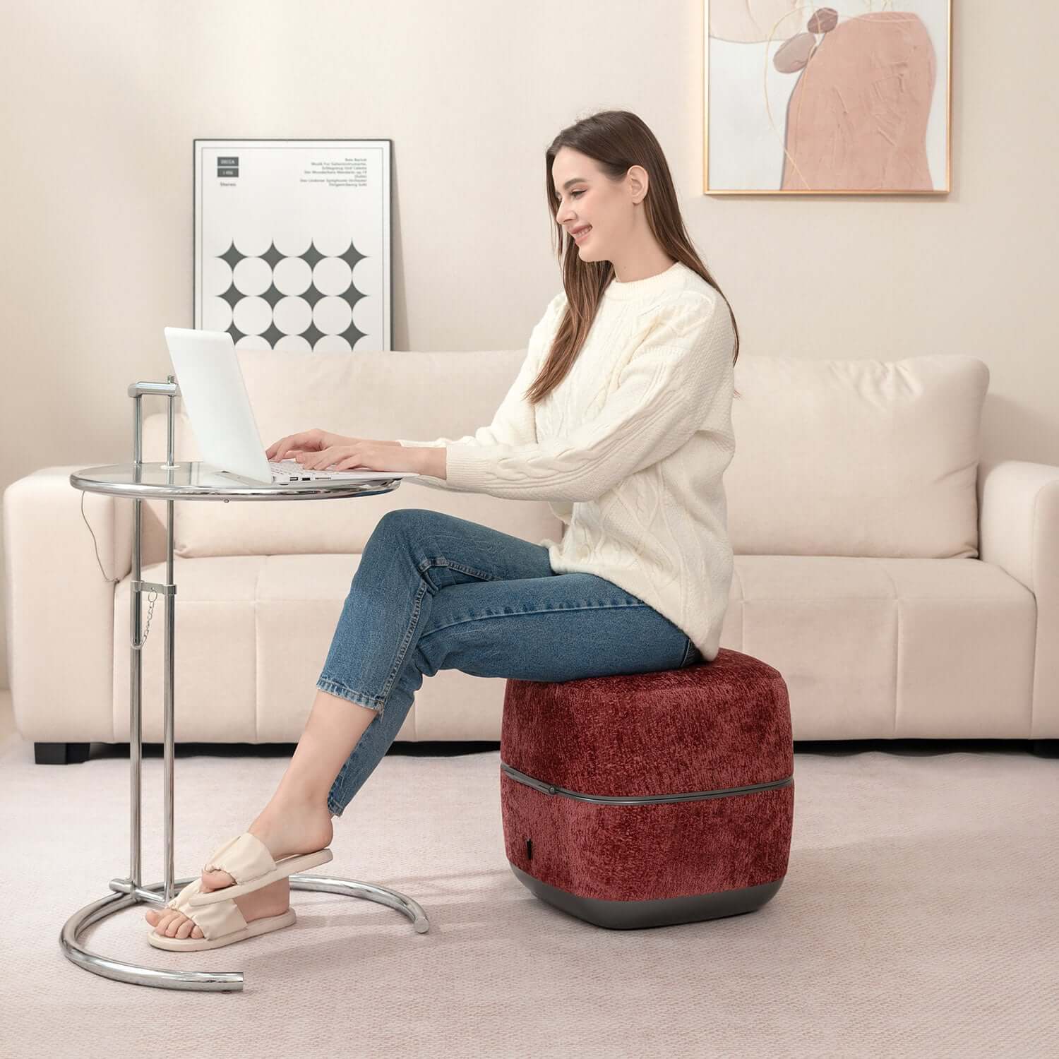 Nourest 3-in-1 Comfort F1 Foot Massager + Ottoman