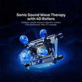 Sonic sound wave therapy device with 4D rollers on a dark background