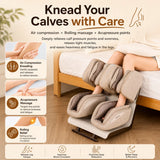 Nourest VibeX Full-Leg Massager with Ankle Stretch, Heat & Air Compression