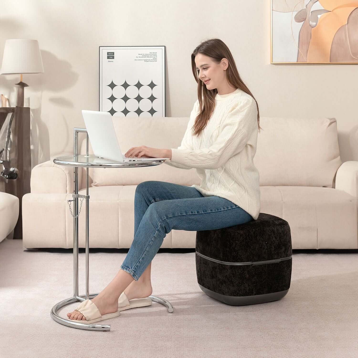 Nourest 3-in-1 Comfort F1 Foot Massager + Ottoman