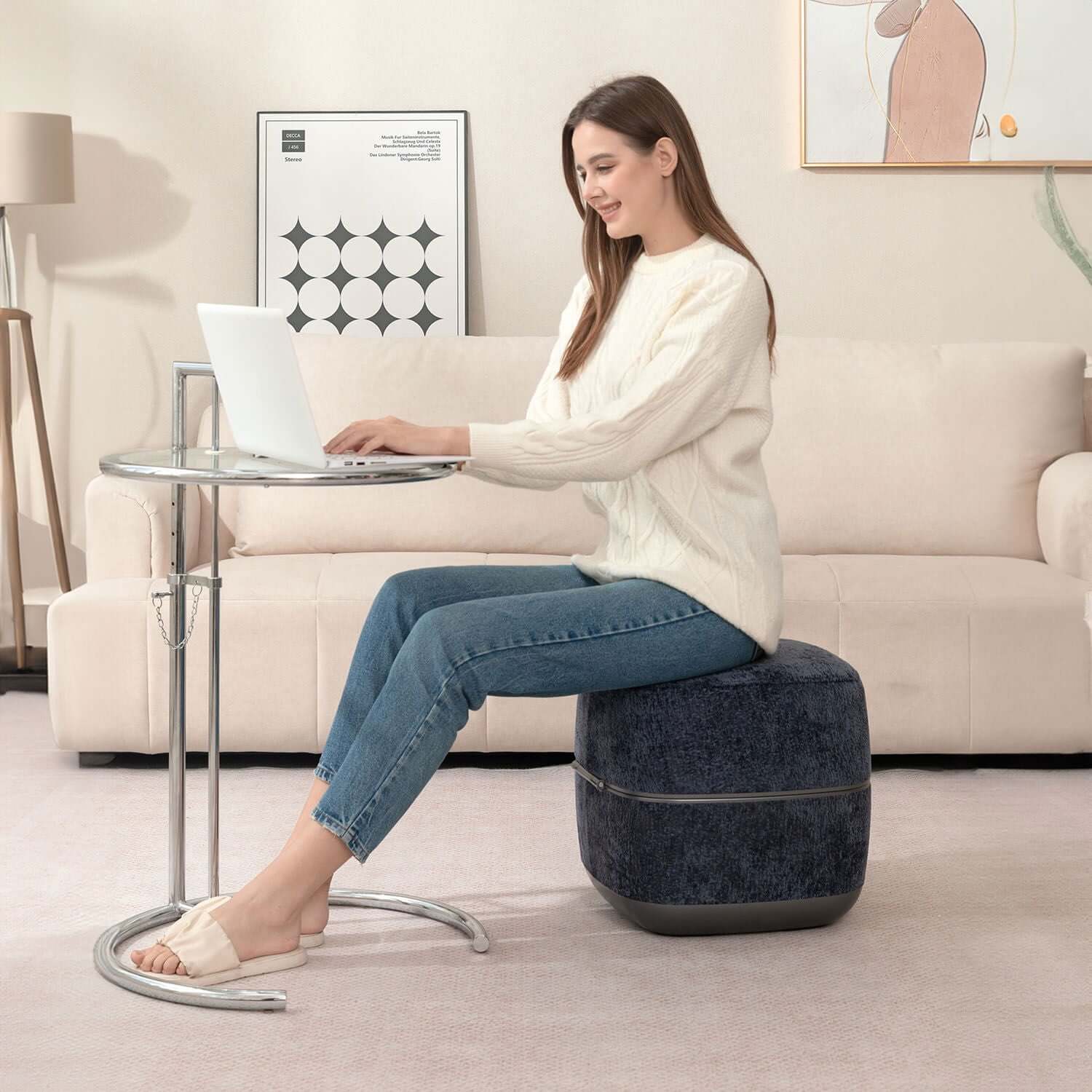 Nourest 3-in-1 Comfort F1 Foot Massager + Ottoman