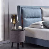 Nourest 3-in-1 Wireless Charging Side Table with Bluetooth Speaker