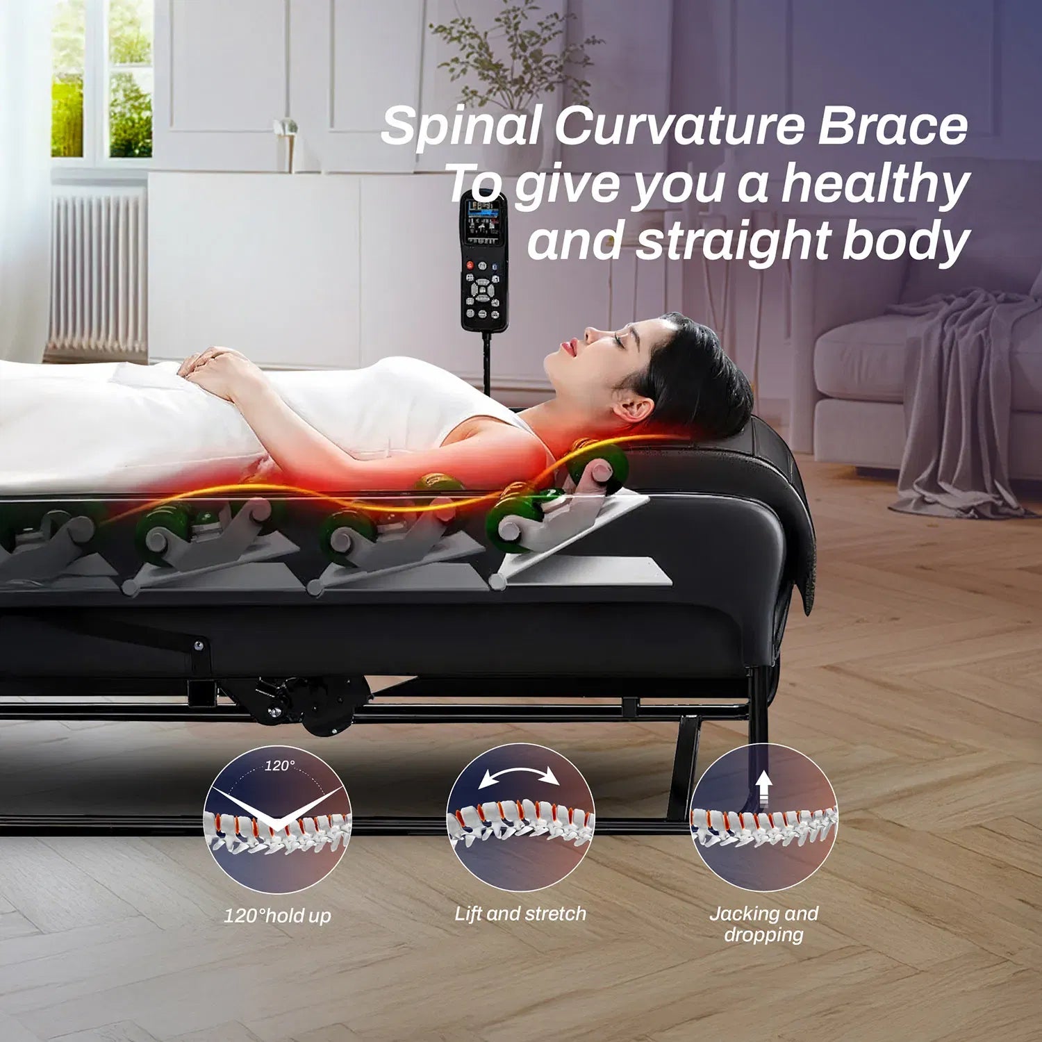 Nourest M4 Therapeutic Massage Bed with Jade Stone Roller