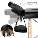 Portable Massage Table with Adjustable Folding Bed and Headrest