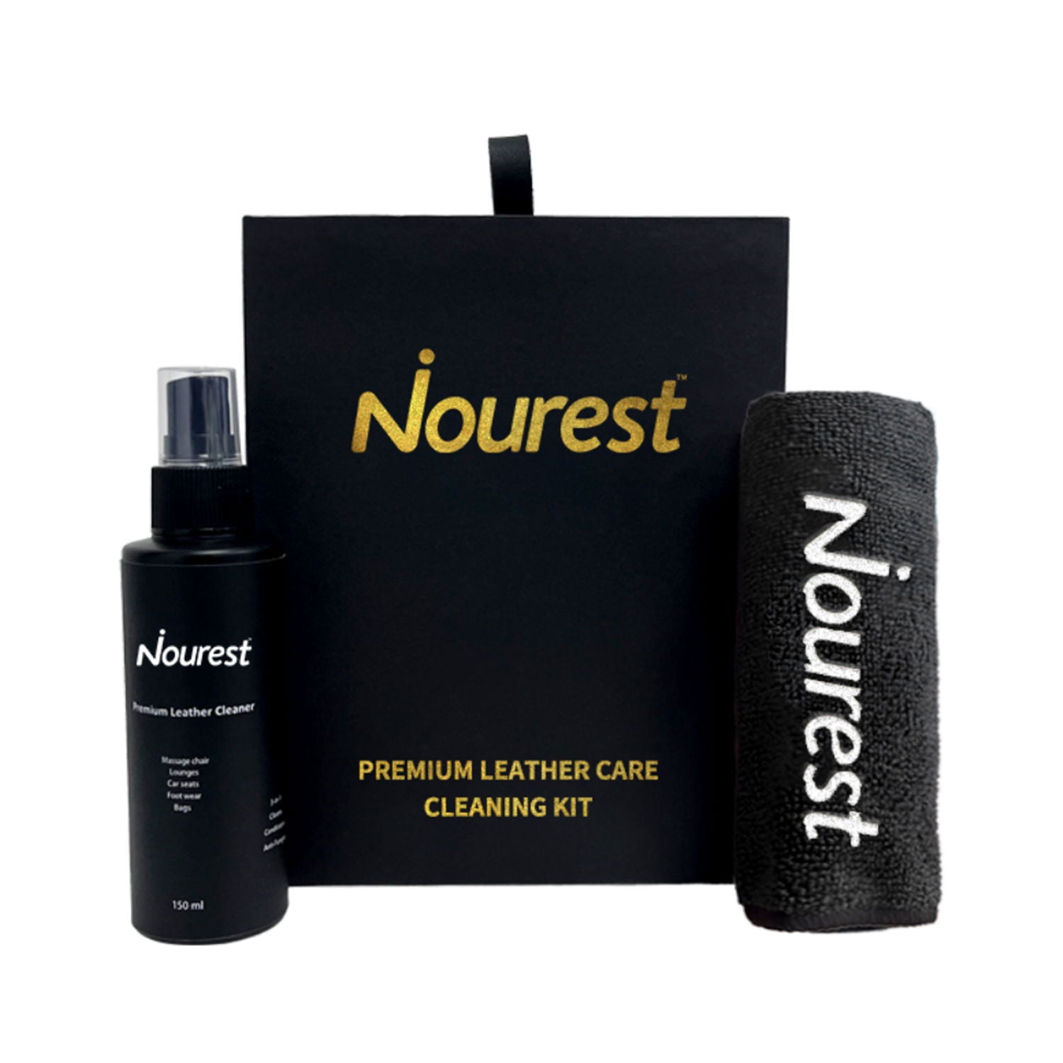Nourest 3-In-1 Premium Leather Care Cleaning Kit with Fragnance 150ml