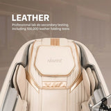 Nourest Titan AI massage chair with full body stretching featuring premium leather and advanced testing for durability.