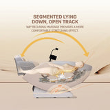 Nourest Titan AI massage chair with full body stretching, featuring 168° reclining for comfort during stretching.