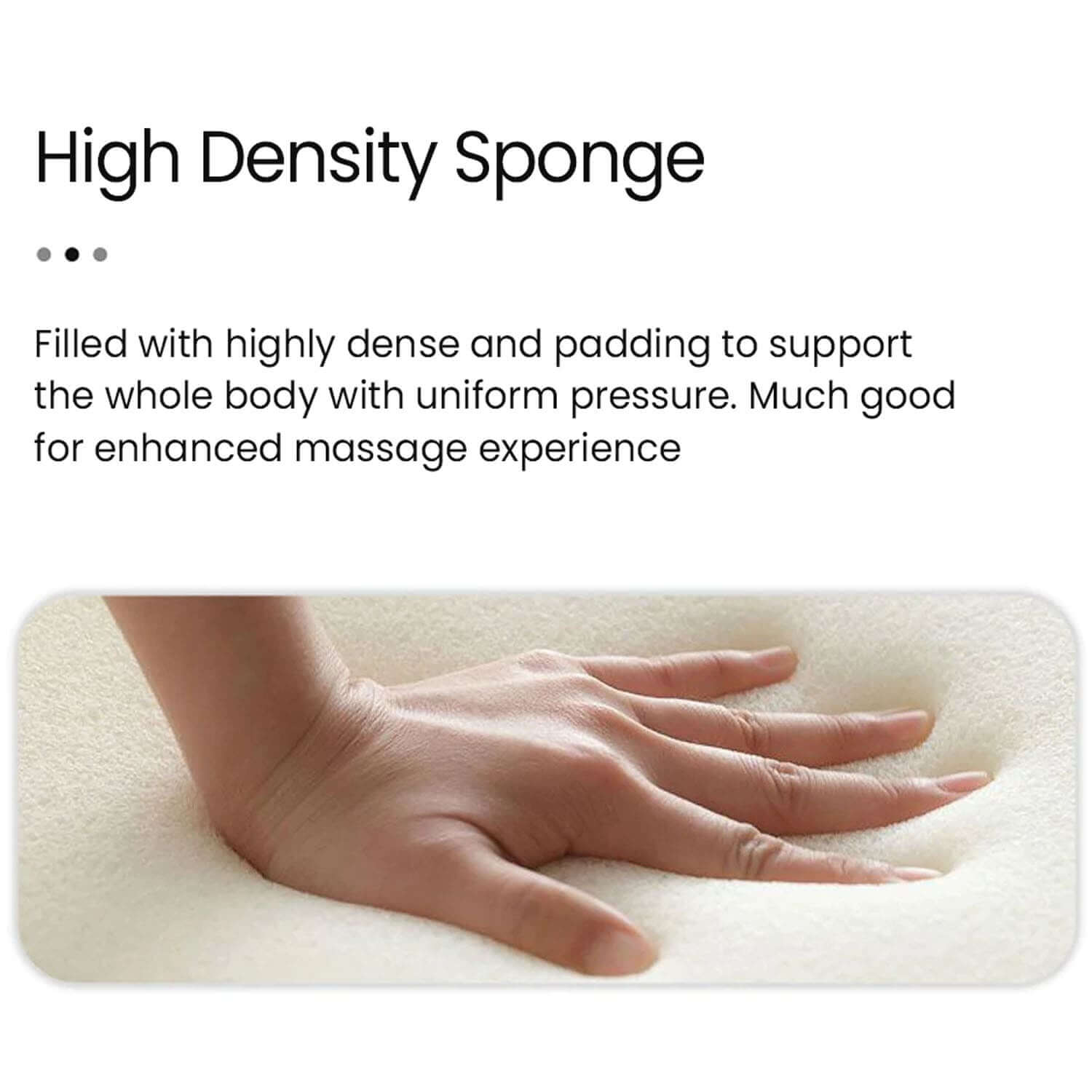 High density sponge padding enhances the massage experience on the Nourest portable foldable massage bed.
