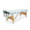 Nourest portable foldable massage bed with a light aluminum frame and cushioned surface for professional use.