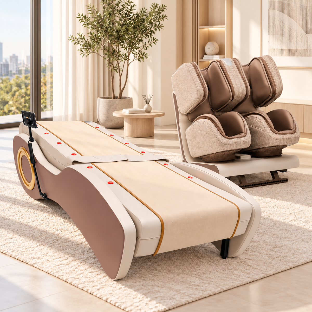 Nourest M5 Professional Massage Bed and Zenso Massager Wellness Setup