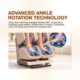 Nourest Zenso Full-Leg Massager with Ankle Stretch, Heat & Air Compression