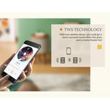 Nourest 3-in-1 Wireless Charging Side Table with Bluetooth Speaker