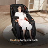Nourest Lion 4D Luxury Full Body Massage Chair with Health Detection-Black