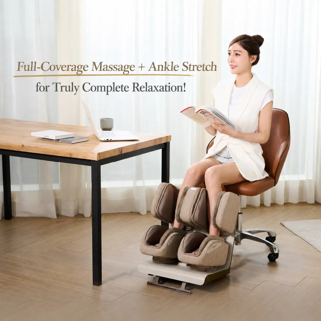 Integrated controls on the Nourest Zenso massager